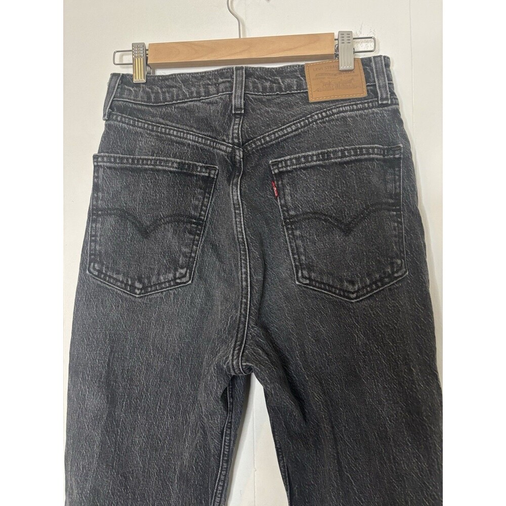 Levi’s Black 70s High Flare BIG E Zip Fly Premium Cotton Women’s Size 27 X 30 - Picture 7 of 11